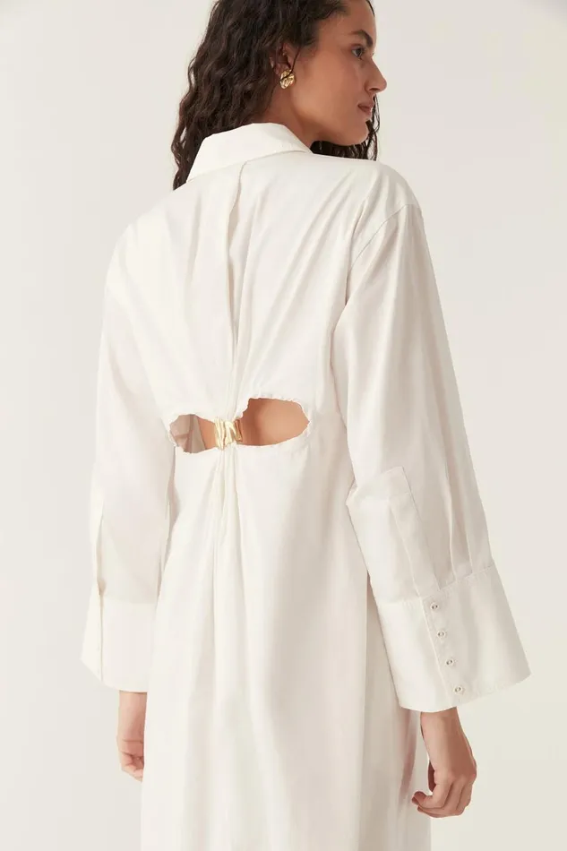 Aje Dresses Coexistence Oversized Kaftan Ivory 8211 Women Aje Dresses Coexistence Oversized Kaftan Ivory 8211 Women
