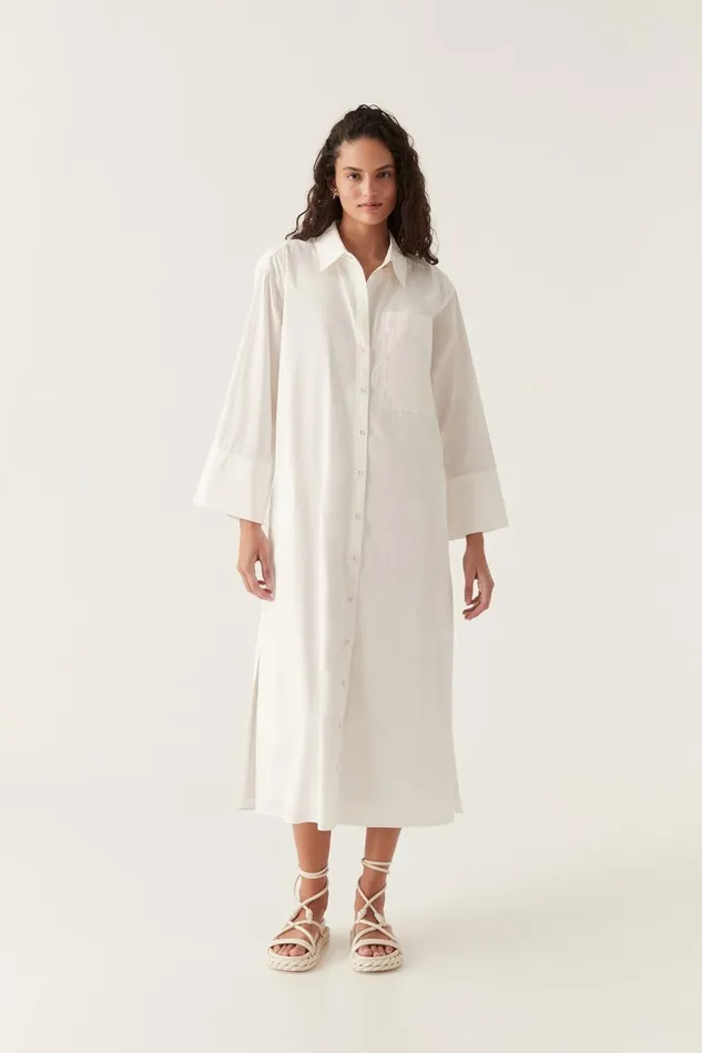 Aje Dresses Coexistence Oversized Kaftan Ivory 8211 Women Aje Dresses Coexistence Oversized Kaftan Ivory 8211 Women