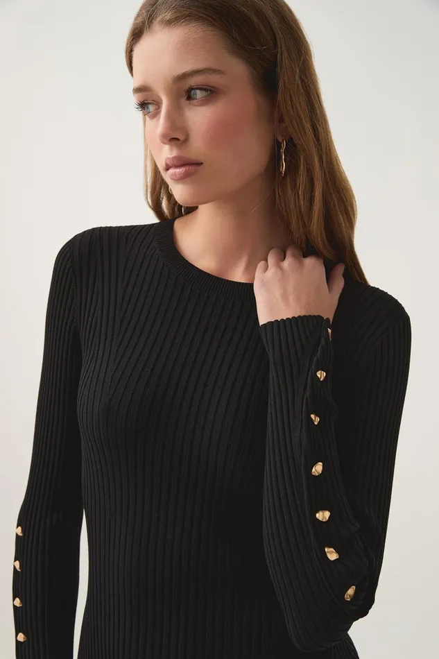 Aje Dresses Lia Knit Midi Dress Black 8211 Women Aje Dresses Lia Knit Midi Dress Black 8211 Women