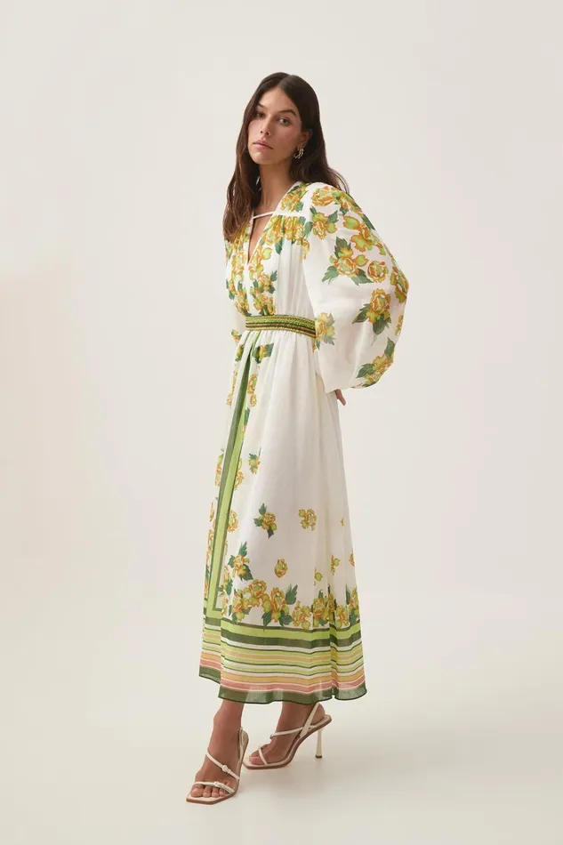 Aje Dresses Secret Border Print Midi Dress Garden Peony 8211 Women Aje Dresses Secret Border Print Midi Dress Garden Peony 8211 Women