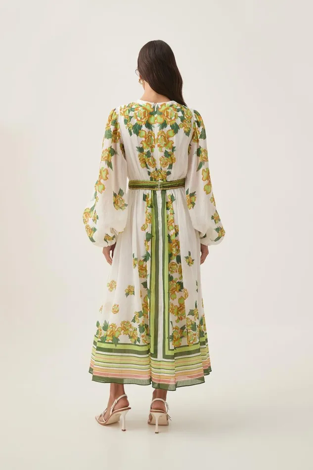 Aje Dresses Secret Border Print Midi Dress Garden Peony 8211 Women Aje Dresses Secret Border Print Midi Dress Garden Peony 8211 Women