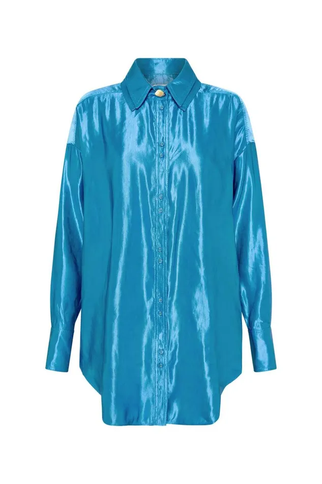 Aje Matching Sets Kingsford Shirt Azure Blue 8211 Women Aje Matching Sets Kingsford Shirt Azure Blue 8211 Women