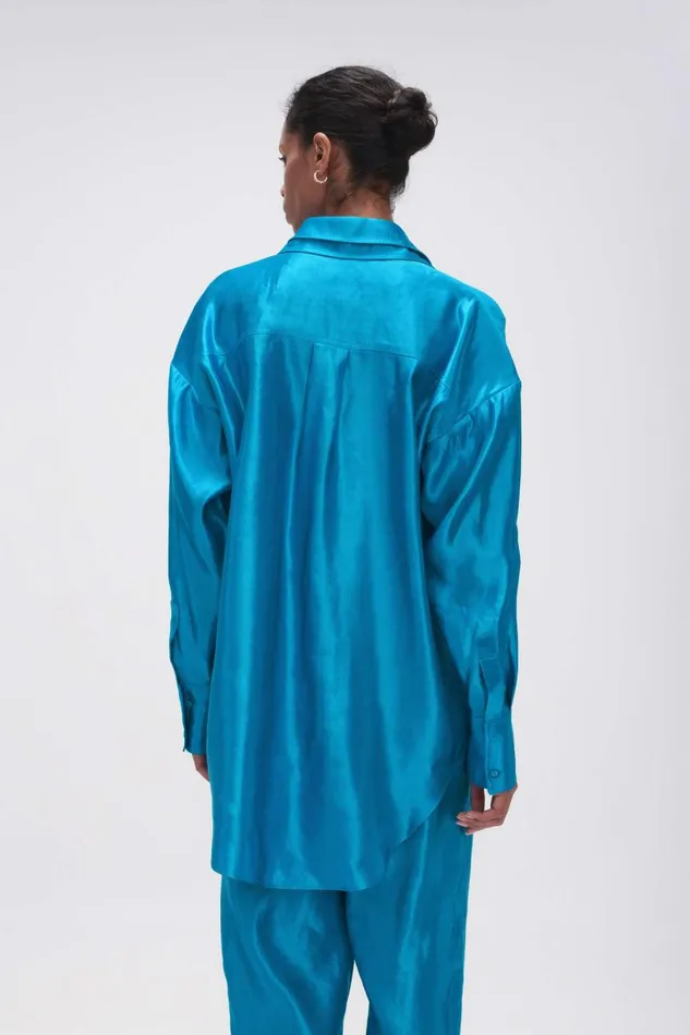 Aje Matching Sets Kingsford Shirt Azure Blue 8211 Women Aje Matching Sets Kingsford Shirt Azure Blue 8211 Women