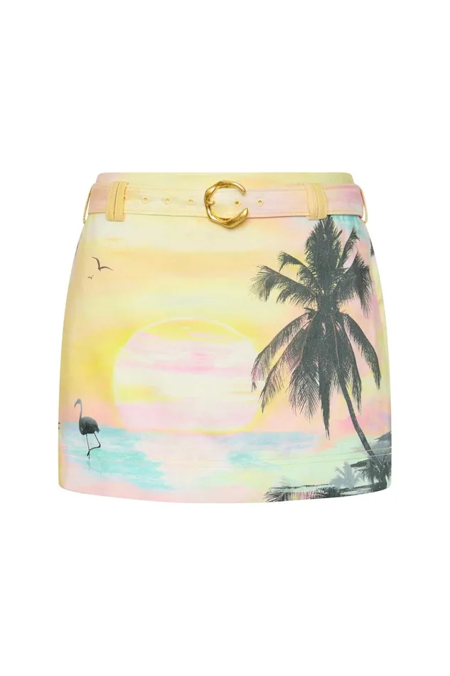Aje Matching Sets Paradise Micro Mini Skirt Sunset Sky 8211 Women