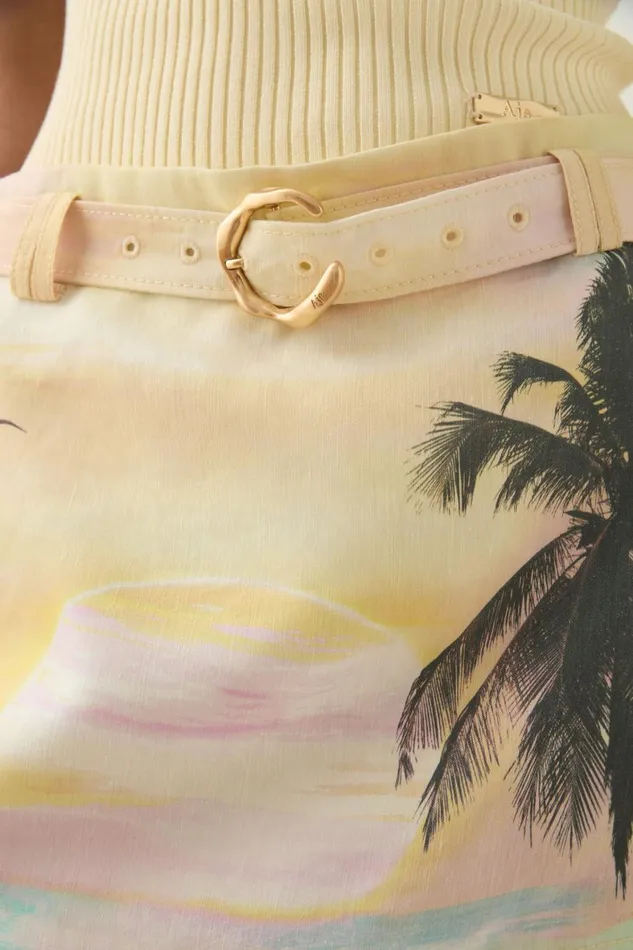 Aje Matching Sets Paradise Micro Mini Skirt Sunset Sky 8211 Women