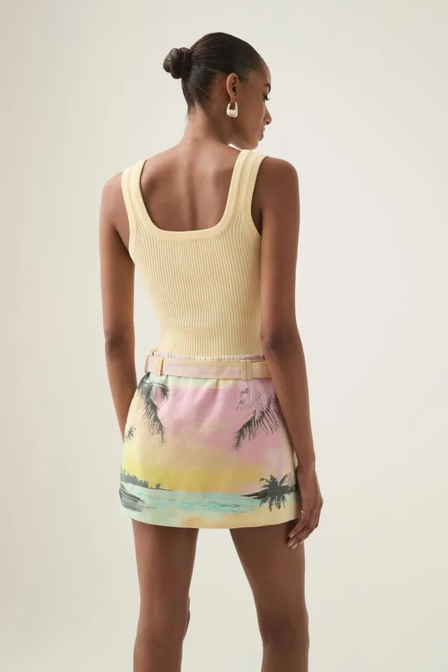 Aje Matching Sets Paradise Micro Mini Skirt Sunset Sky 8211 Women