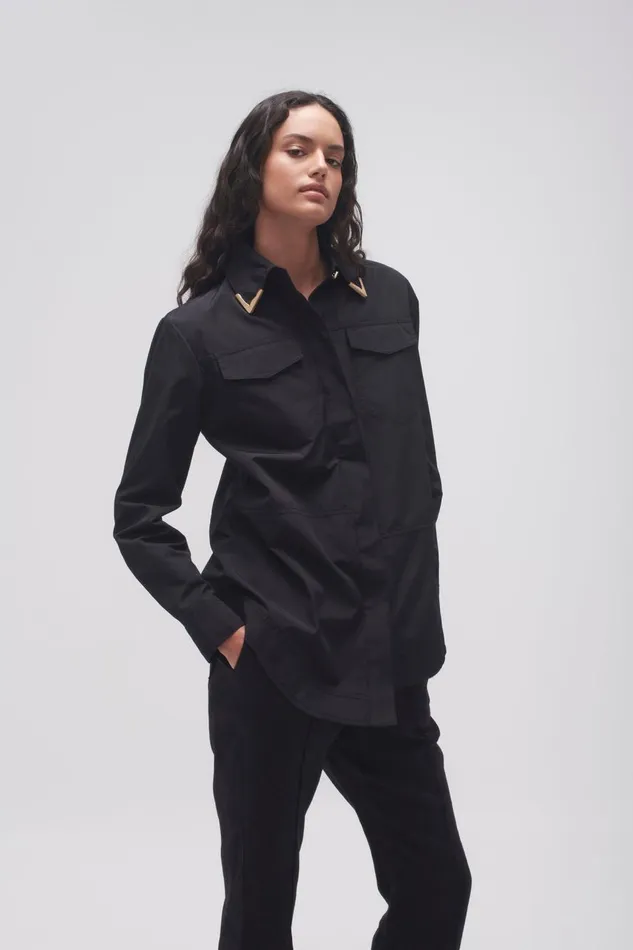 Aje Matching Sets Ryka Hardware Shirt Black 8211 Women Aje Matching Sets Ryka Hardware Shirt Black 8211 Women
