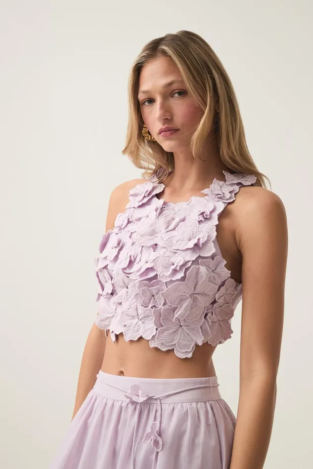 Aje Matching Sets Splendour Flower Shell Top Soft Violet 8211 Women Aje Matching Sets Splendour Flower Shell Top Soft Violet 8211 Women