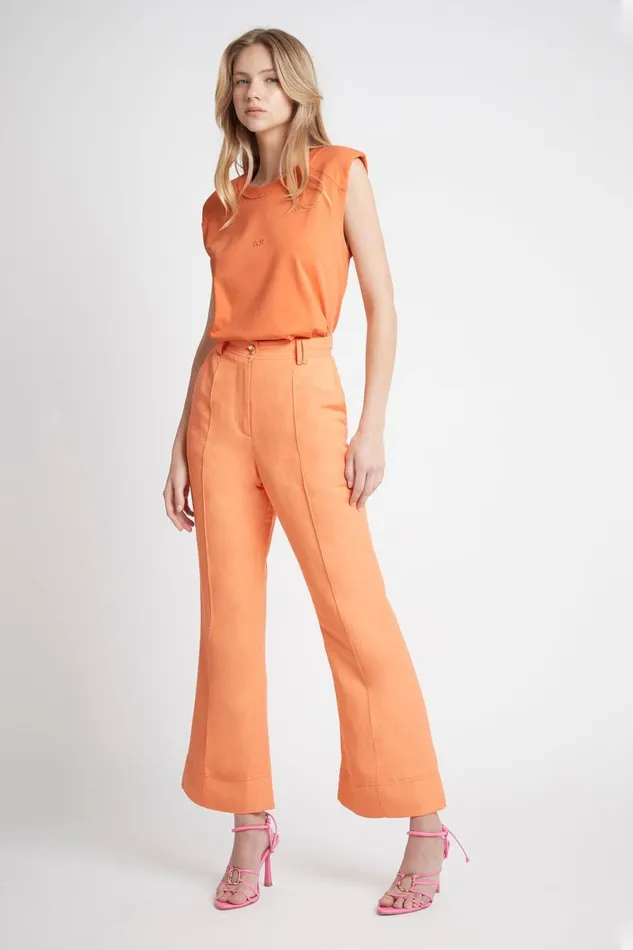 Aje Pants Cantina Relaxed Flare Pant Mandarin 8211 Women