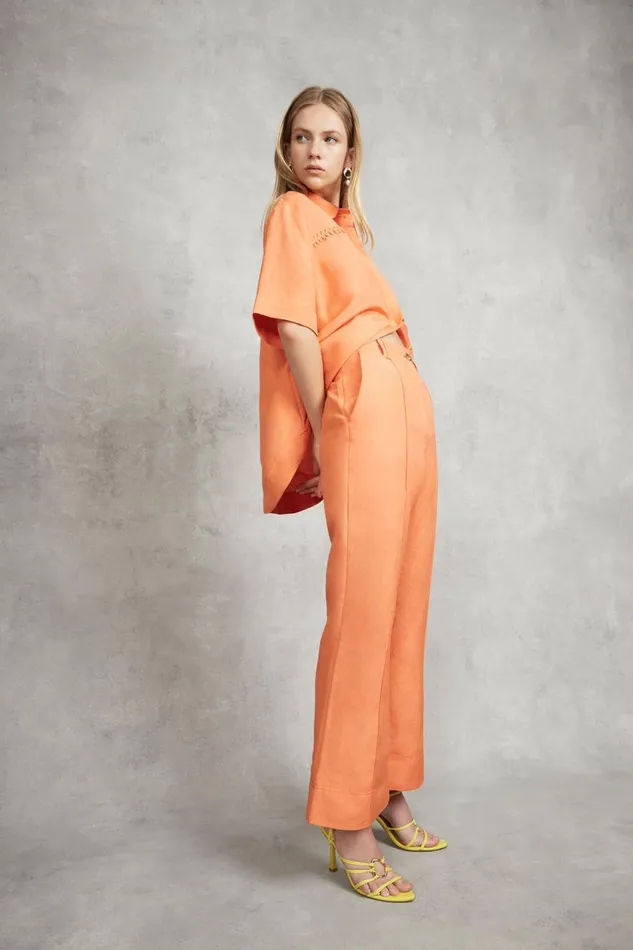 Aje Pants Cantina Relaxed Flare Pant Mandarin 8211 Women Aje Pants Cantina Relaxed Flare Pant Mandarin 8211 Women