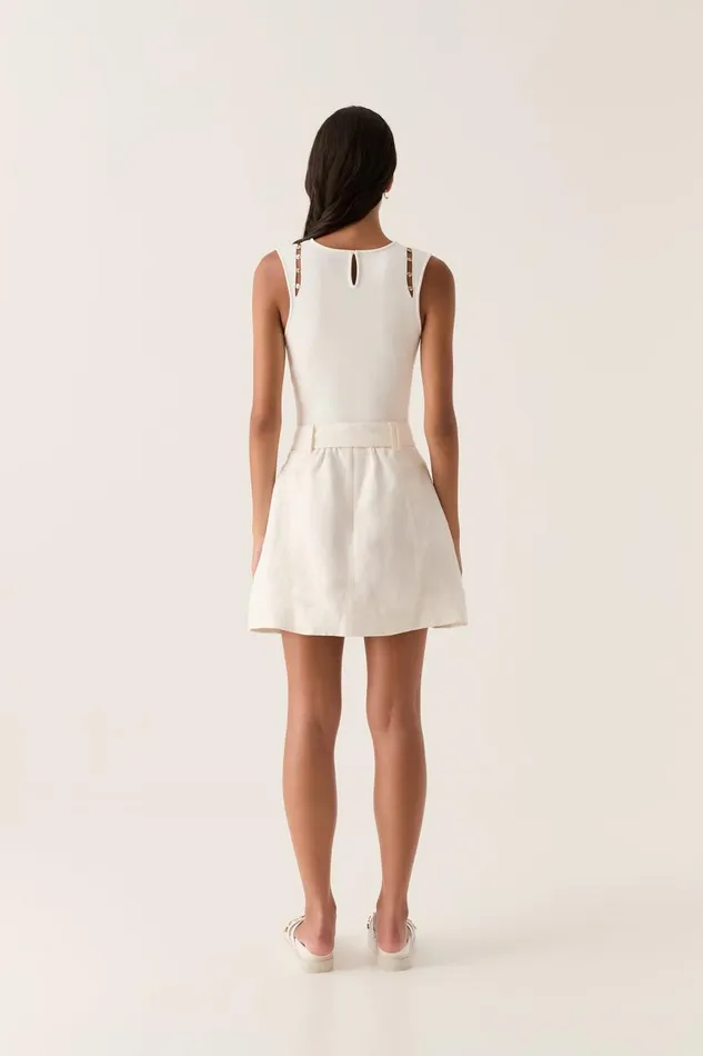Aje Skirts Beacon Utility Mini Skirt Ivory 8211 Women