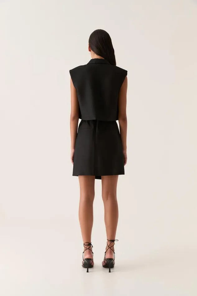 Aje Skirts Flight Asymmetric Wrap Skirt Black 8211 Women