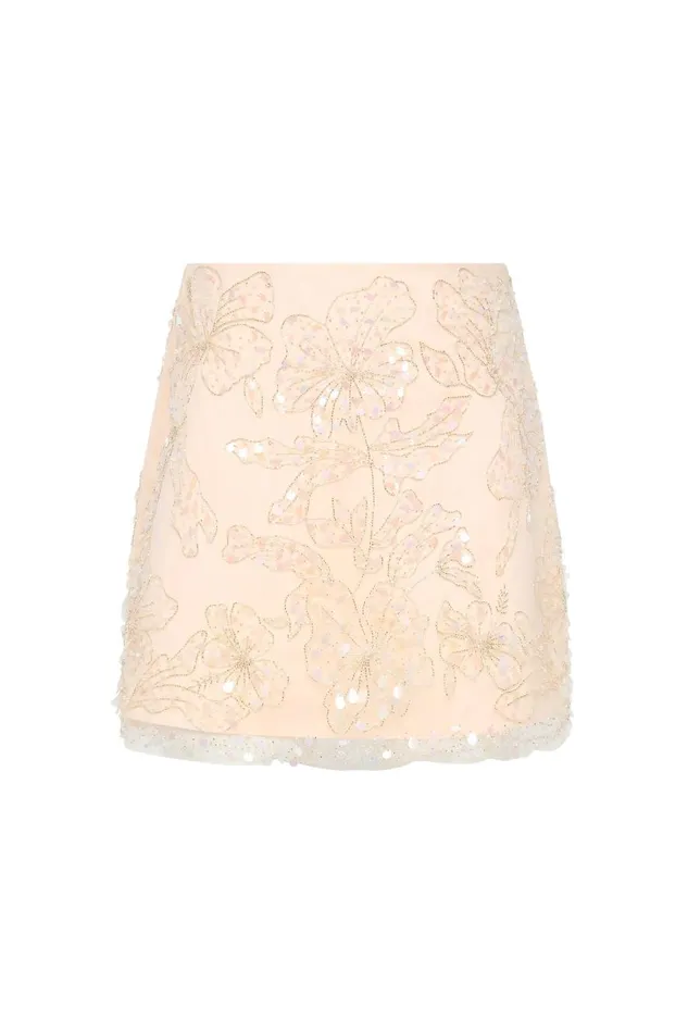 Aje Skirts Iridescence Mini Skirt Moondust 8211 Women