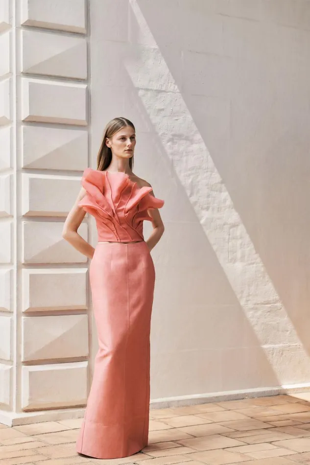 Aje Skirts Mary Column Maxi Skirt Guava Pink 8211 Women