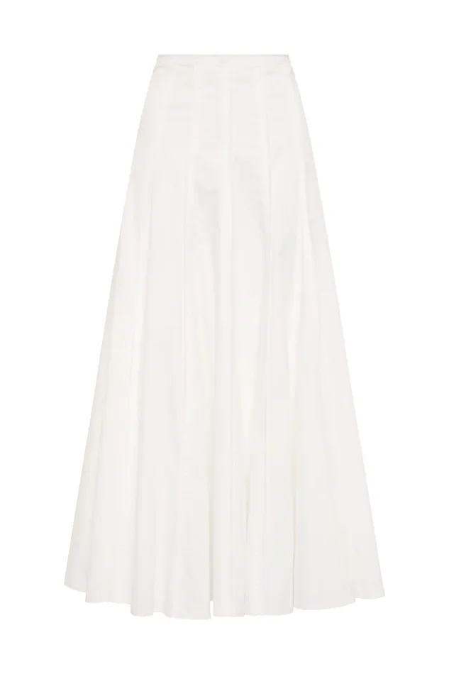 Aje Skirts Meadow Panelled Midi Skirt Ivory 8211 Women