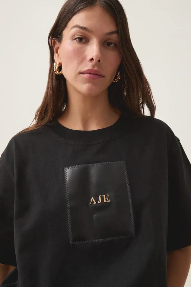 Aje Tees Thalia Oversized Tee Black 8211 Women