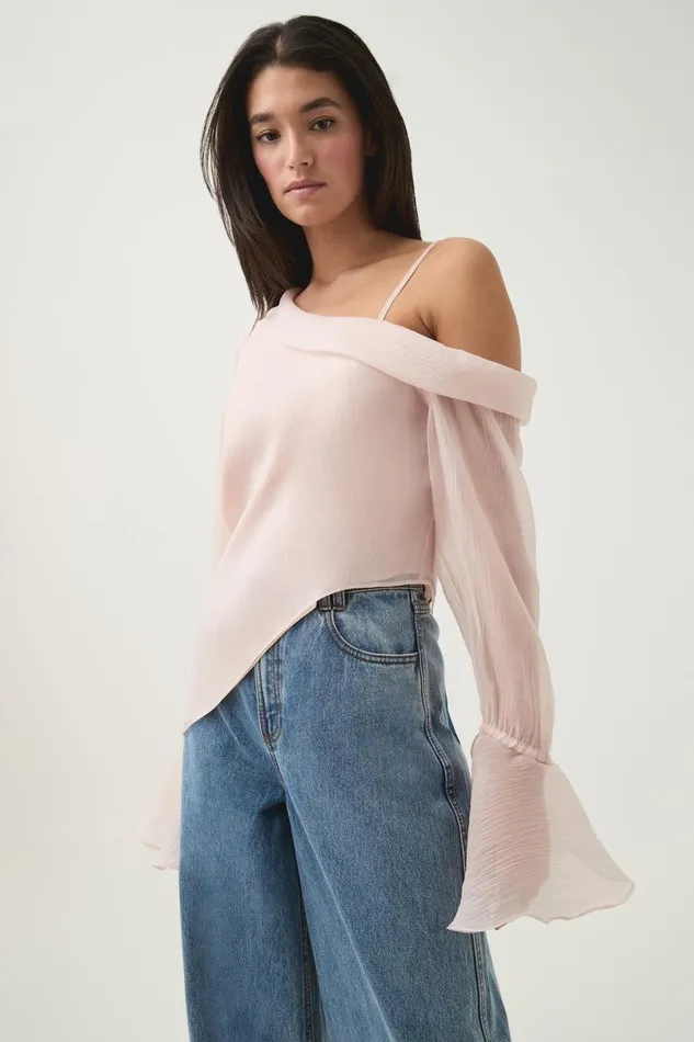 Aje Tops Edith Draped Top Blush Pink 8211 Women Aje Tops Edith Draped Top Blush Pink 8211 Women