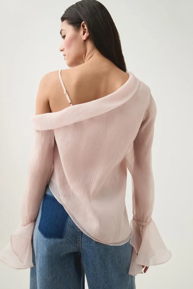 Aje Tops Edith Draped Top Blush Pink 8211 Women Aje Tops Edith Draped Top Blush Pink 8211 Women