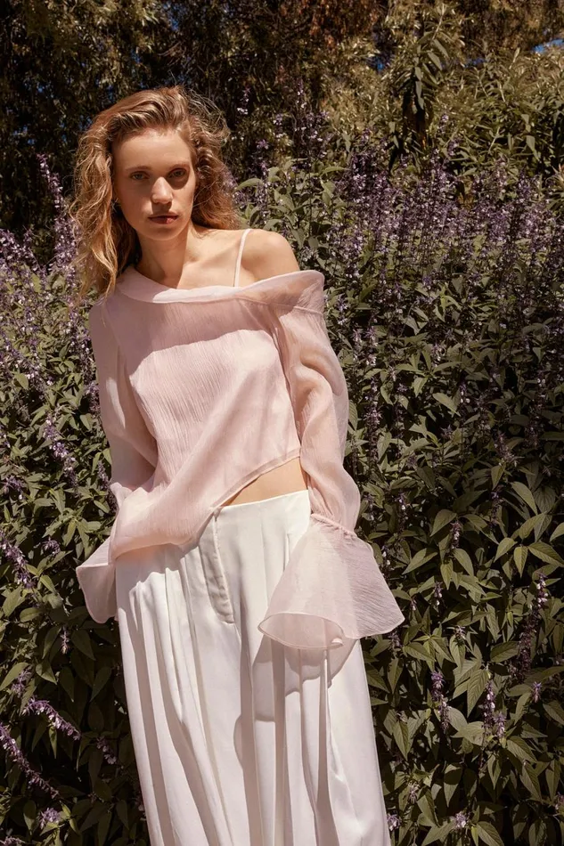 Aje Tops Edith Draped Top Blush Pink 8211 Women Aje Tops Edith Draped Top Blush Pink 8211 Women