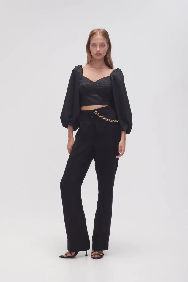 Aje Tops Hester Corsetted Top Black 8211 Women