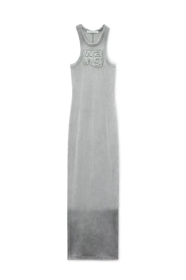Alexander Wang Dresses Women Distressed Maxi Dress In Stretch Crepe