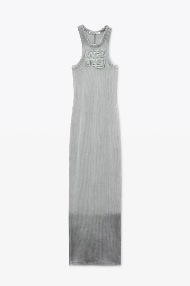 Alexander Wang Dresses Women Distressed Maxi Dress In Stretch Crepe