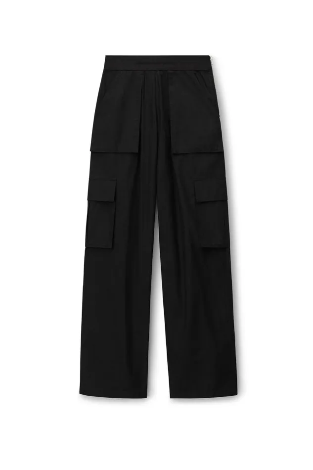 Alexander Wang Pants Women Logo Waistband Cargo Rave Pant