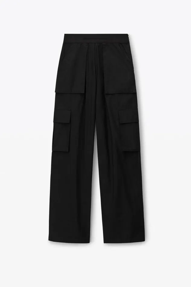 Alexander Wang Pants Women Logo Waistband Cargo Rave Pant