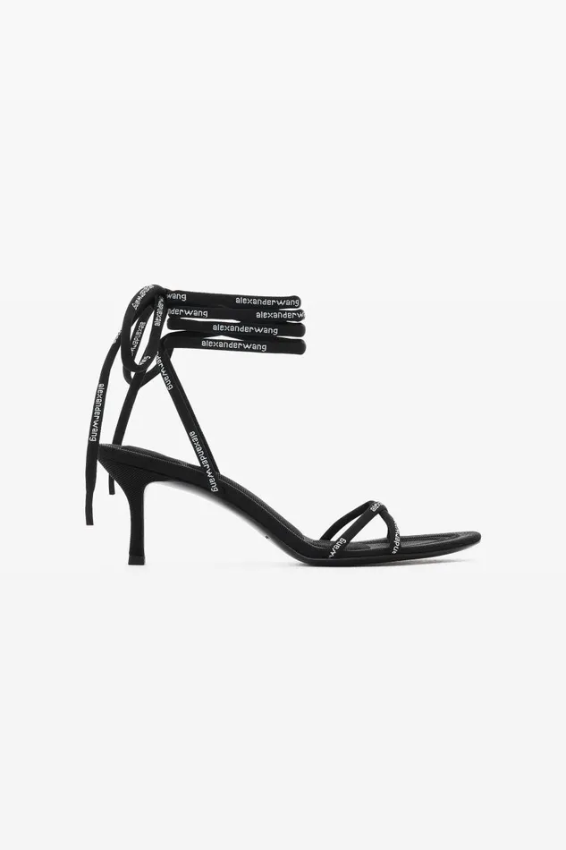 Alexander Wang Shoes Women Helix 65mm Strappy Mid Heel Sandal
