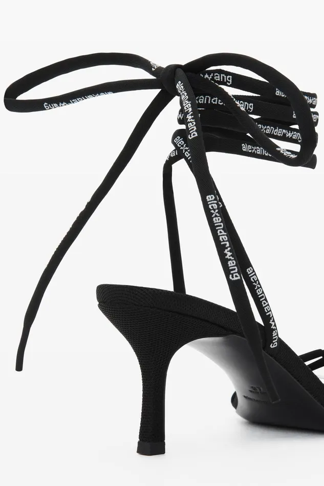 Alexander Wang Shoes Women Helix 65mm Strappy Mid Heel Sandal