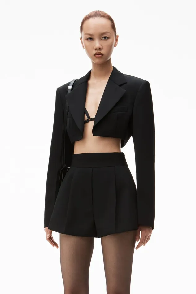 Alexander Wang Shorts Women High Waisted Tailored Short In Wool Tailoring