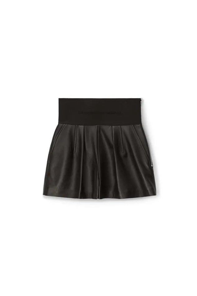Alexander Wang Shorts Women Safari Short In Plonge Leather