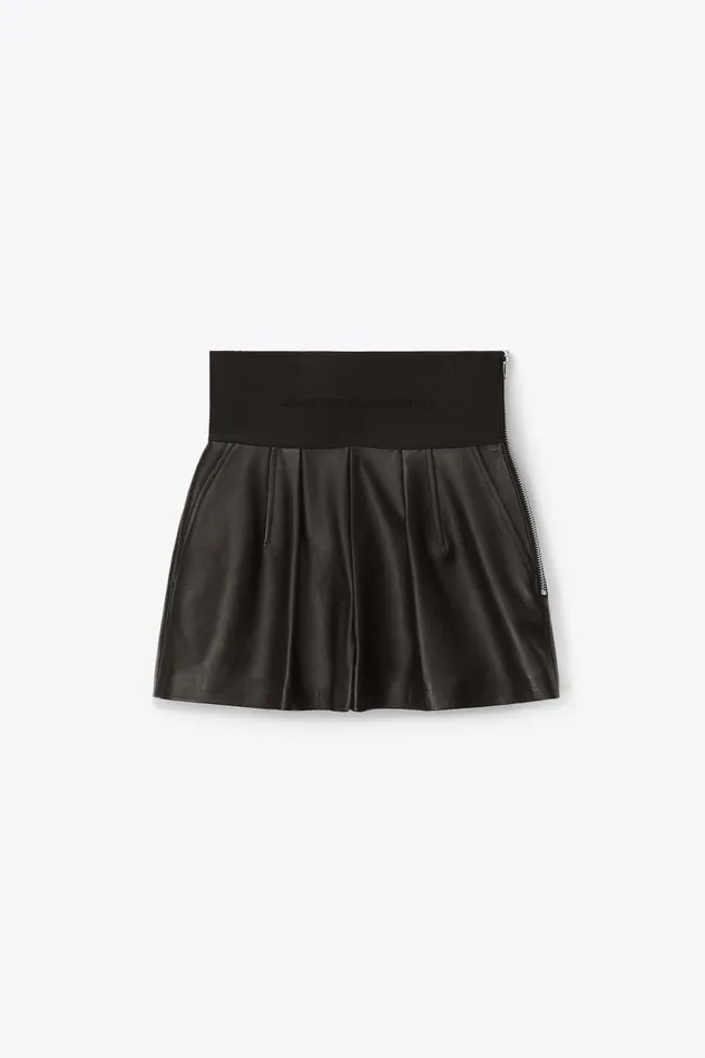 Alexander Wang Shorts Women Safari Short In Plonge Leather