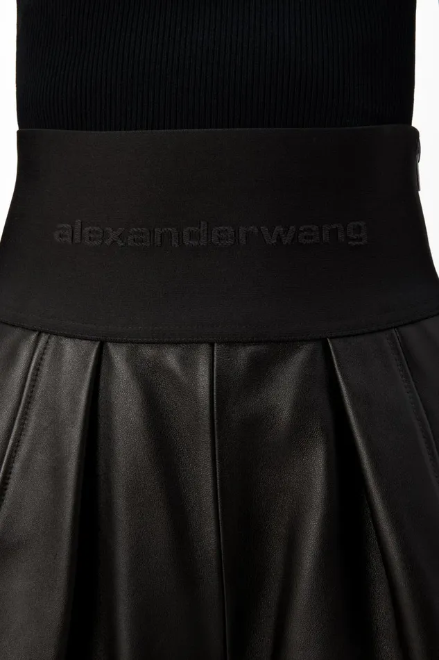 Alexander Wang Shorts Women Safari Short In Plonge Leather
