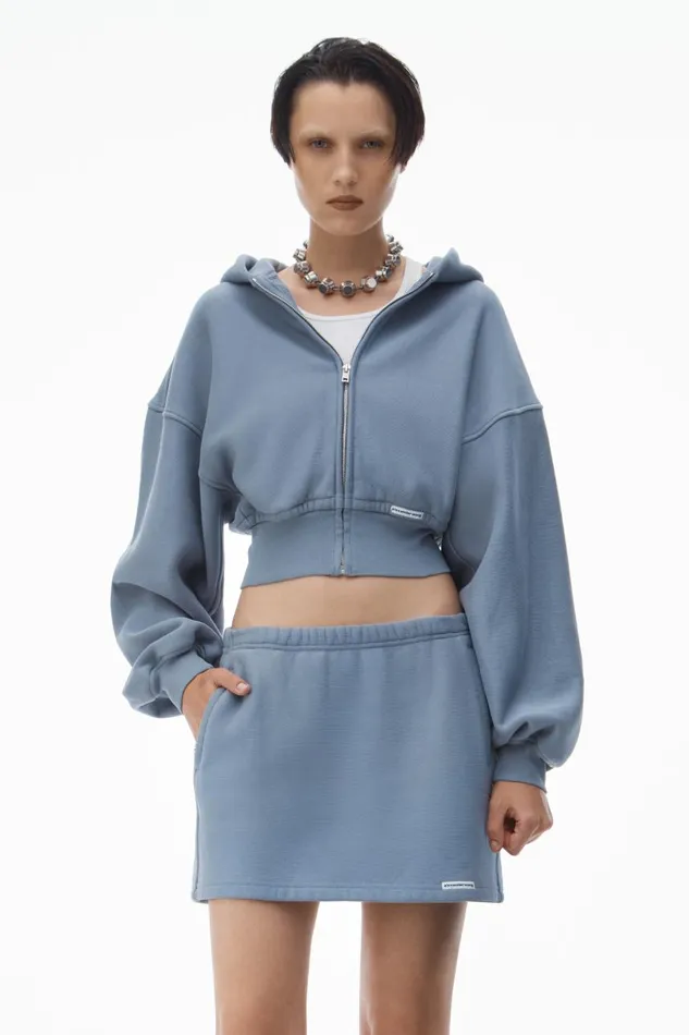 Alexander Wang Skirts Women Acid Wash Miniskirt In Classic Cotton Terry