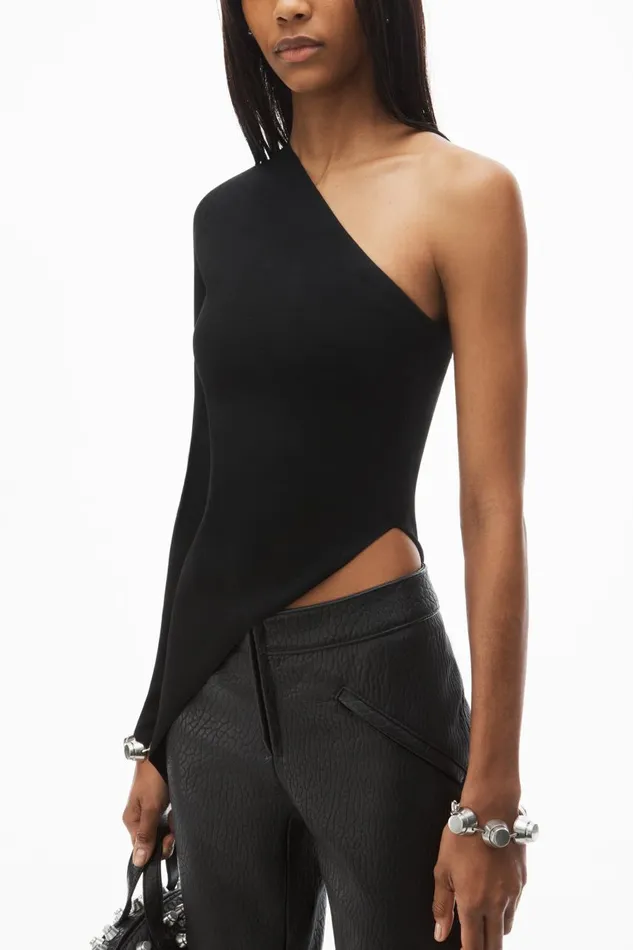 Alexander Wang Sweaters Women Asymmetric LongSleeve Top