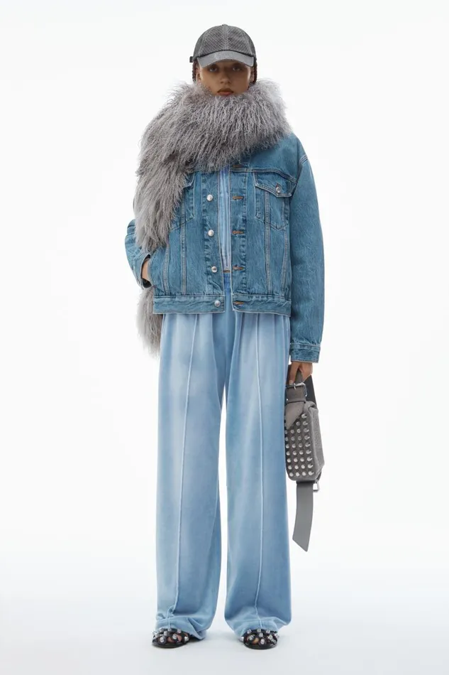 Alexander Wang Sweatpants Women Trackpants In Crushed Velour