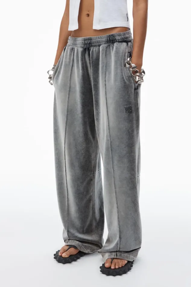 Alexander Wang Sweatpants Women Trackpants In Crushed Velour