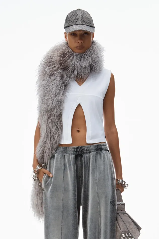 Alexander Wang Sweatpants Women Trackpants In Crushed Velour