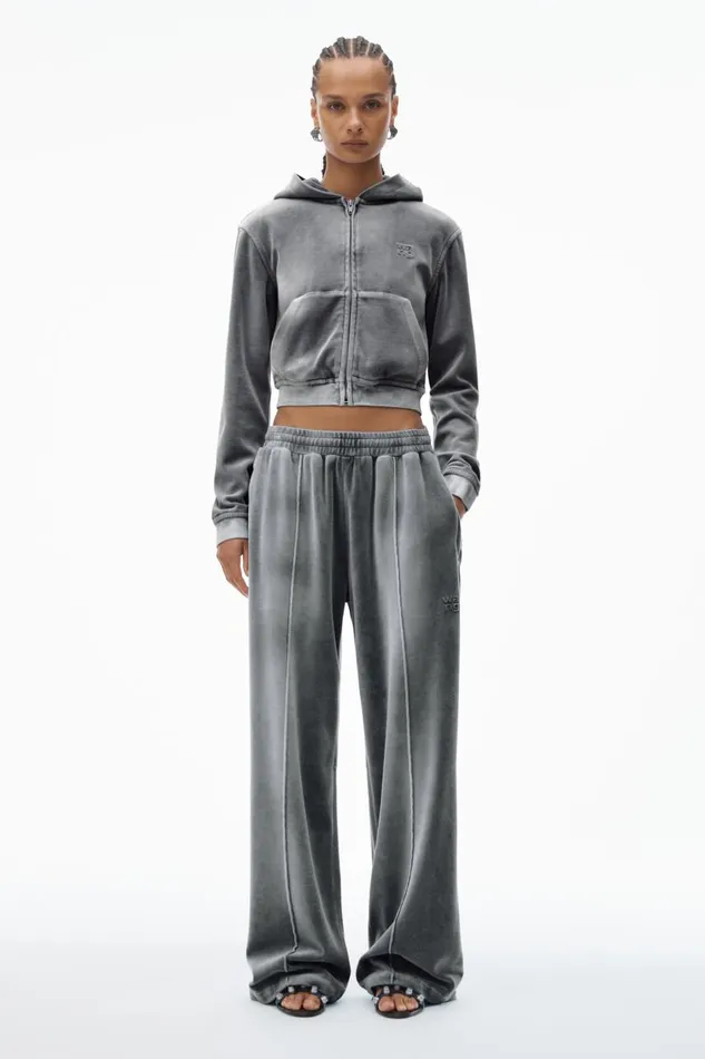 Alexander Wang Sweatpants Women Trackpants In Crushed Velour