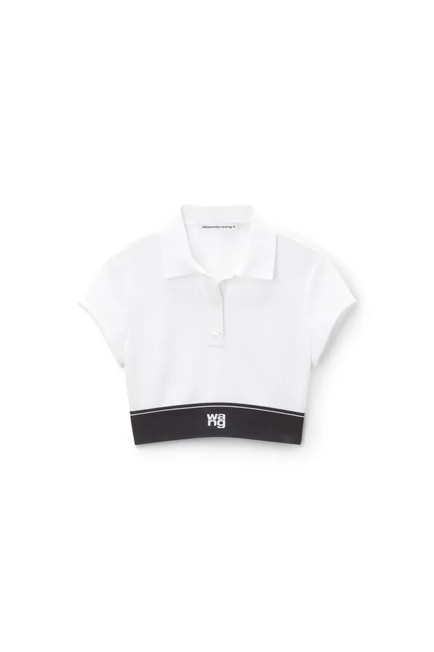 Alexander Wang Tops and Shirts Women Cheerleader Polo Top In Pique