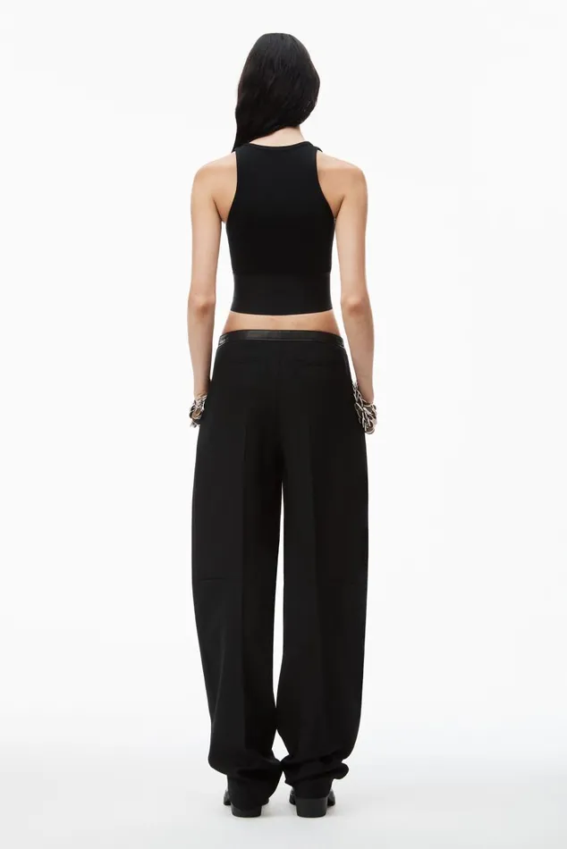 Alexander Wang Tops and Shirts Women Logo Elastic Scoopneck Bra Top