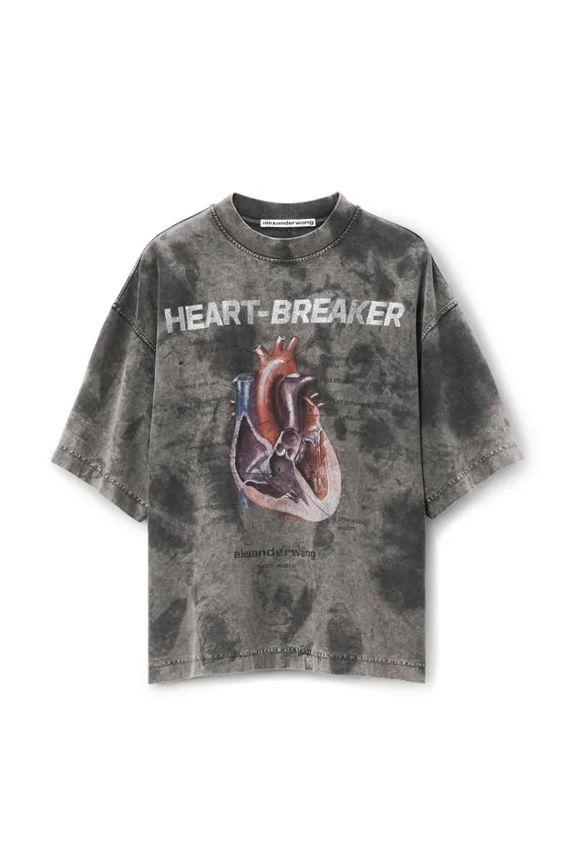 Alexander Wang UnisexWomenMen Heartbreaker Graphic Print Tee In Cotton Jersey