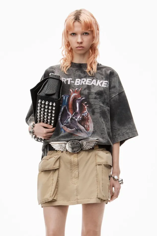 Alexander Wang UnisexWomenMen Heartbreaker Graphic Print Tee In Cotton Jersey