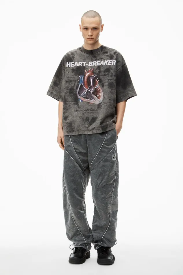 Alexander Wang UnisexWomenMen Heartbreaker Graphic Print Tee In Cotton Jersey