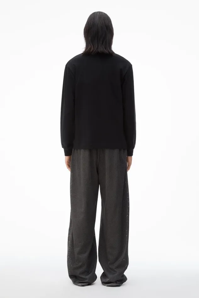 Alexander Wang UnisexWomenMen Long Sleeve Tee In High Twist Jersey