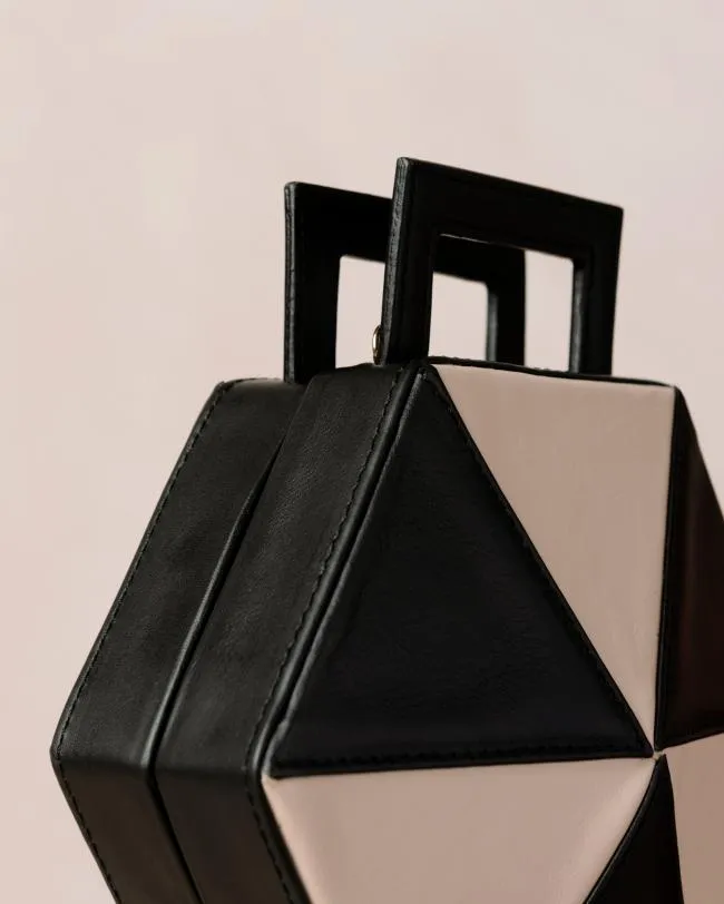 ALOHAS Bags The K 8211 Black And White Leather Handbag 8211 Women