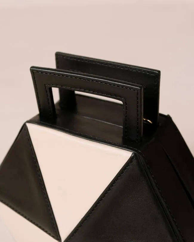 ALOHAS Bags The K 8211 Black And White Leather Handbag 8211 Women