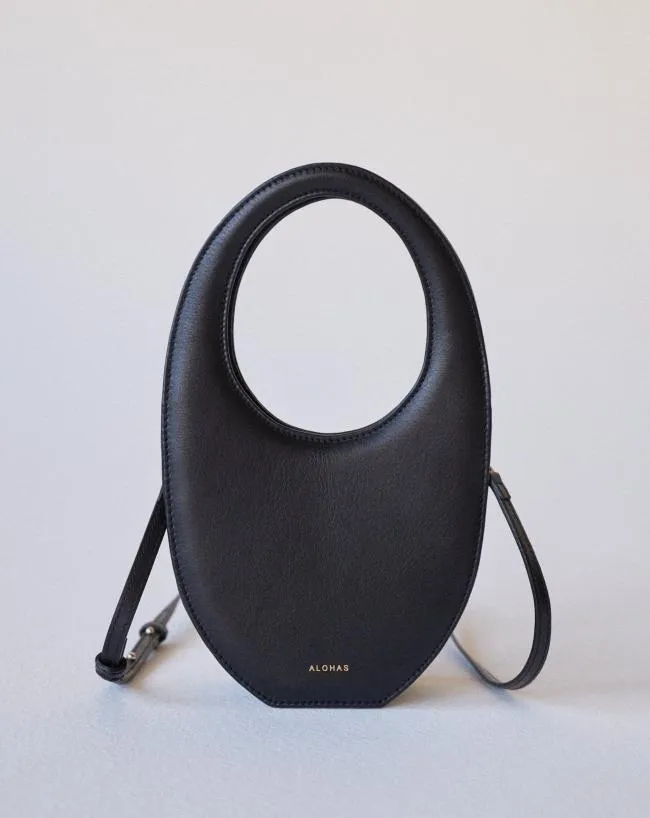 ALOHAS Bags The O 8211 Black Leather Handbag 8211 Women
