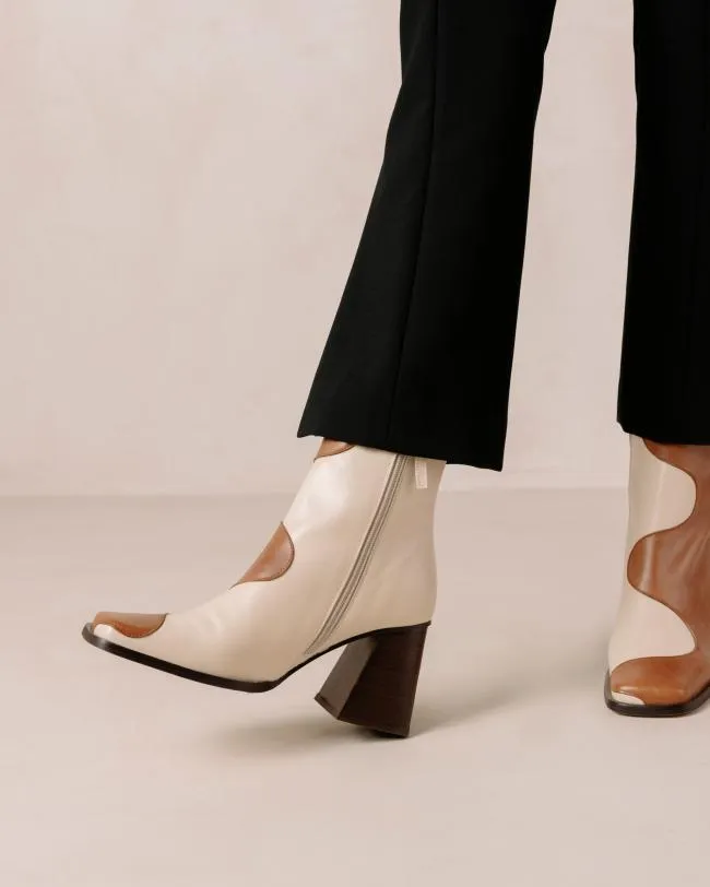 ALOHAS Boots Blair Bicolor Camel Cream 8211 Women